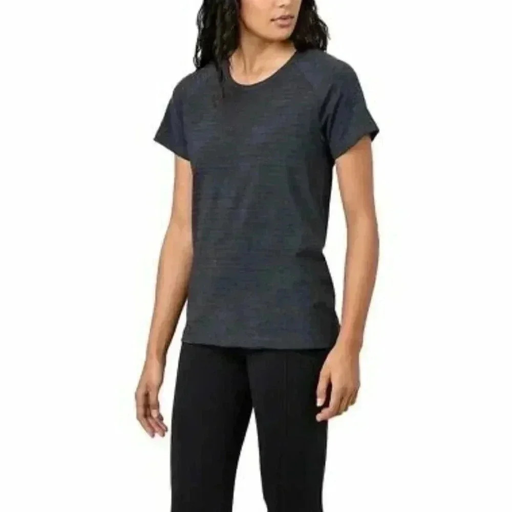 New! Tuff Athletics Active Top XXL Soft Dark Grey Seamless Stretch T-shirt
